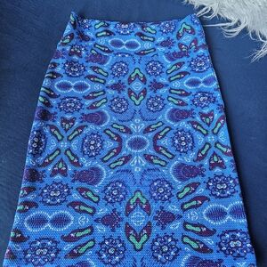 LuLaRoe Blue and Purple Cassie Skirt